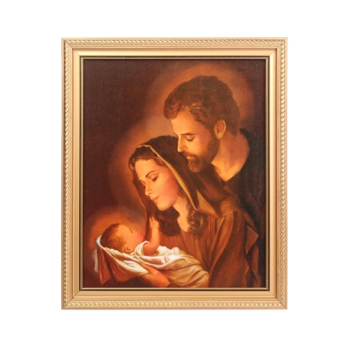 Obraz Święta Rodzina 28x23cm - Złota Ramka