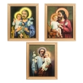 Obraz Święty Józef z Dzieciątkiem 28x23cm - Złota Ramka