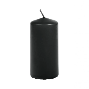 Świeca Gładka Słupek 7x15cm N22  – Czarny