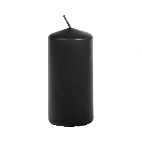 Świeca Gładka Słupek 7x15cm N22  – Czarny
