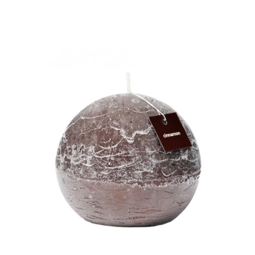 Świeca Zapachowa Rustic Kula 10cm - Cynamon