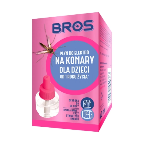 Bros Płyn do Elektrofumigatora na Komary dla Dzieci 40ml