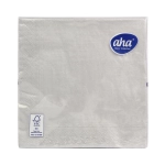 Serwetki AHA 33x33cm kpl. 20szt 3warstwy - Srebrny