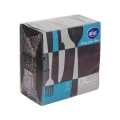 Serwetki AHA 40x40cm kpl. 100szt 3warstwy - Czarny