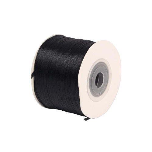 Wstążka Satynowa 3mmx91m - Czarny Nr 39