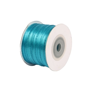 Wstążka Satynowa 3mmx91m - Lazurowy Niebieski Nr 47