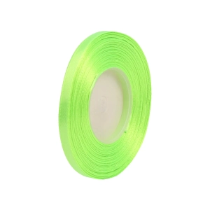 Wstążka Satynowa 6mmx32m - Jasny Zielony Nr 323