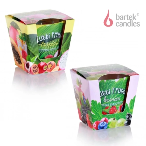 Świeca Zapachowa w Szkle Tutti Frutti 115g - 2 wzory