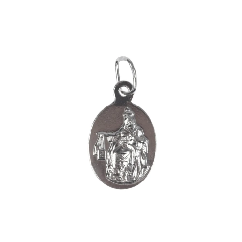 Medalik Srebrny MB Szkaplerzna/Serce Jezusa 1,5cm 1,1g