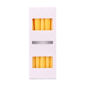 Świeca Stożkowa 24,5cm kpl. 10szt - Żółty