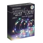 Lampki LED 40 Diod Łezka na Baterie Timer/Programator - Multikolor