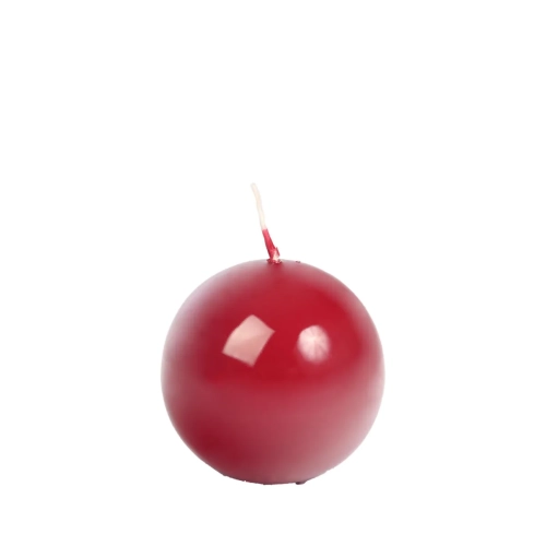 Świeca Kula 5,6cm K2 Lakier - Burgundowy