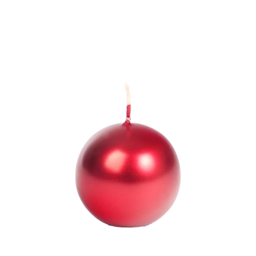 Świeca Kula 5,6cm K2 Metalik - Czerwony