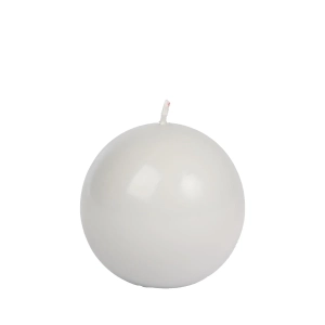 Świeca Kula 8cm K3 Lakier - Jasny Popiel
