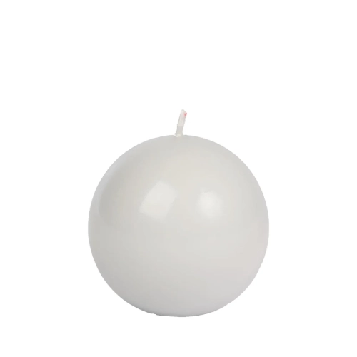 Świeca Kula 8cm K3 Lakier - Jasny Popiel