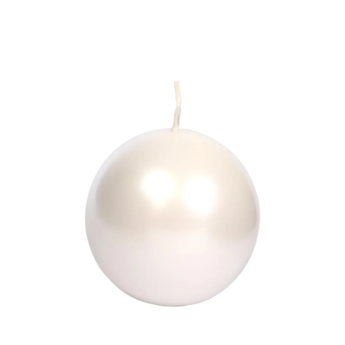 Świeca Kula 8cm K3 Metalik - Perłowy
