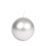 Świeca Kula 8cm K3 Metalik - Srebrny