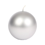 Świeca Kula 10cm K4 Metalik - Srebrny