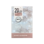 Lampki LED 20 Diod na Baterie - Biały Zimny