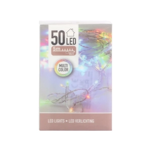 Lampki LED 50 Diod na Baterie - Multikolor