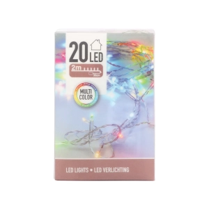 Oświetlenie LED 20 Lampek na Baterie - Multikolor