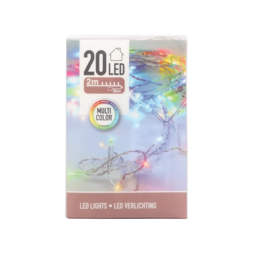 Oświetlenie LED 20 Lampek na Baterie - Multikolor