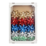 Rozety Kokardy Kolorowe 15cm kpl. 15szt Metalik