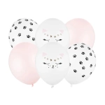 Balony Urodzinowe dla Dzieci Kotek 30cm kpl. 6szt