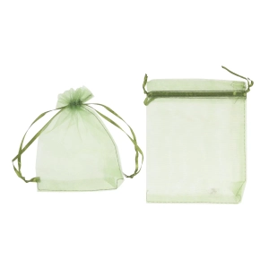 Woreczki Tiulowe 12x15cm kpl. 12szt – Zielony