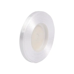 Wstążka Satynowa 6mmx32m - Biały Nr 01