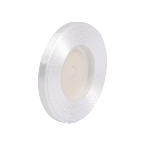 Wstążka Satynowa 6mmx32m - Biały Nr 01