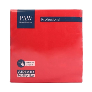 Serwetki Flizelinowe PAW Professional Airlaid kpl. 50szt - Czerwony