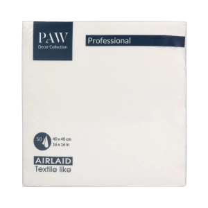 Serwetki Flizelinowe PAW Professional Airlaid kpl. 50szt - Biały