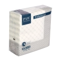 Serwetki PAW Professional Airlaid Subtle Grid kpl. 50szt -  Srebrny