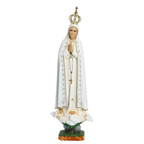 Figurka Matka Boska Fatimska z Gołębicami 91cm