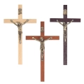 Krzyż Wiszący Drewniany 12,5cm - 3 kolory