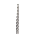Świeca Fortepianowa 23cm kpl. 10szt Metalik - Srebrny