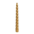 Świeca Fortepianowa 23cm kpl. 10szt Metalik - Złoty