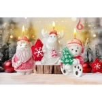 Świeca Figurka Zimowi Przyjaciele 11cm - 3 wzory