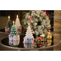 Świeca Choinka z Prezentami 15cm - Zielony