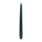 Świeca Gładka Stożkowa 24cm kpl. 10szt Lakier - Choinkowy Zielony