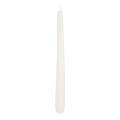 Świeca Gładka Stożkowa 24cm kpl. 10szt Lakier - Biały