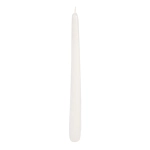 Świeca Gładka Stożkowa 24cm kpl. 10szt Lakier - Biały