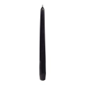 Świeca Gładka Stożkowa 24cm kpl. 10szt Lakier - Czarny