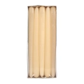 Świeca Gładka Stożkowa 24cm kpl. 10szt Lakier - Ekri 