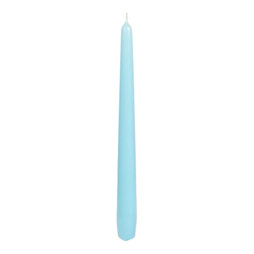 Świeca Gładka Stożkowa 24cm kpl. 10szt Lakier - Jasny Niebieski