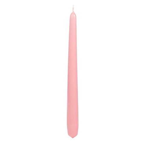 Świeca Gładka Stożkowa 24cm kpl. 10szt Lakier- Jasny Różowy