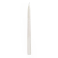 Świeca Stożkowa Drapana z Brokatem 29cm kpl. 10szt - Biały