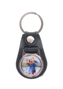 Brelok Metalowy na Skórce B320 2,5cm