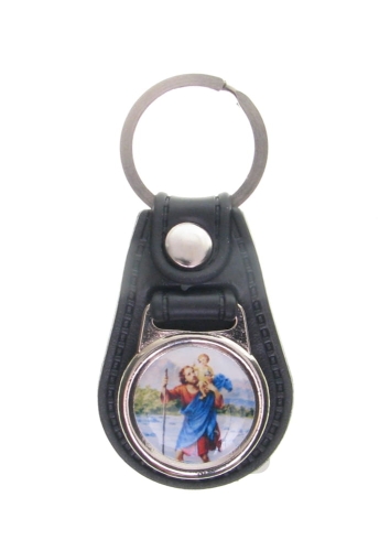 Brelok Metalowy na Skórce B320 2,5cm